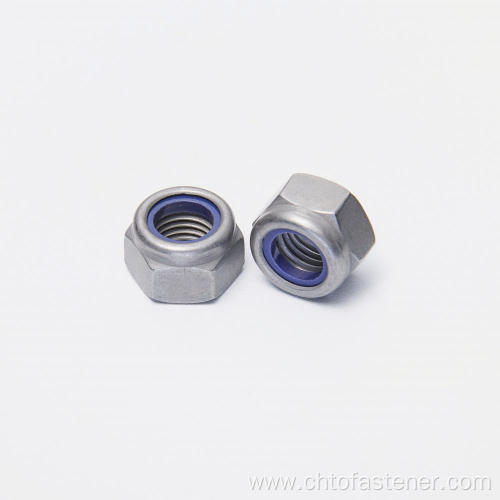 ISO 7040 M4 Nylon Insert hexagon lock nut